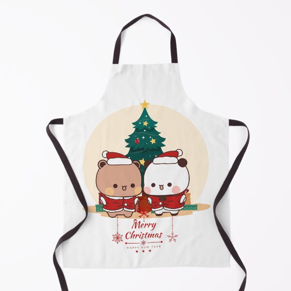 Item preview, Merry Christmas & Happy New Year with Bubu & Dudu | Cute Holiday Art Print | Kawaii Christmas Decor designed and sold by FEBRICAST.