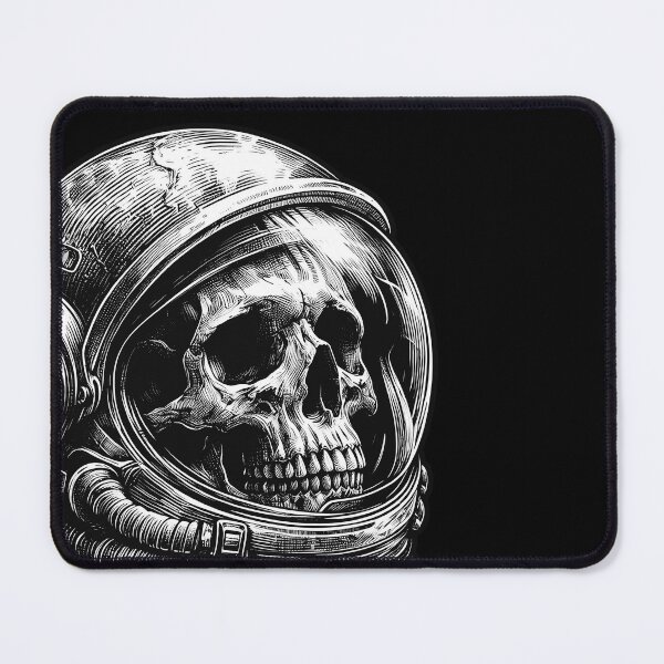 Item preview, Sketched skull in an astronaut helmet. designed and sold by Darkifun.