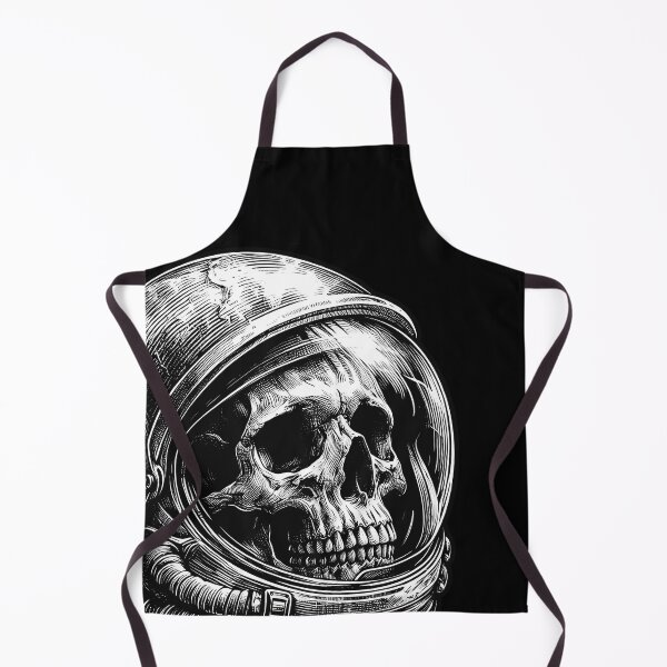 Item preview, Sketched skull in an astronaut helmet. designed and sold by Darkifun.