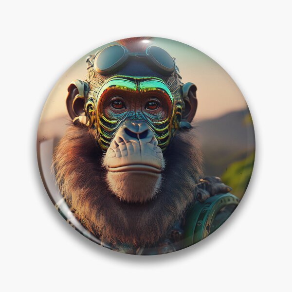 Item preview, Green Chroma | Metal Ape | Cyberpunk Monkey Collection designed and sold by monkeybusiness.pt.