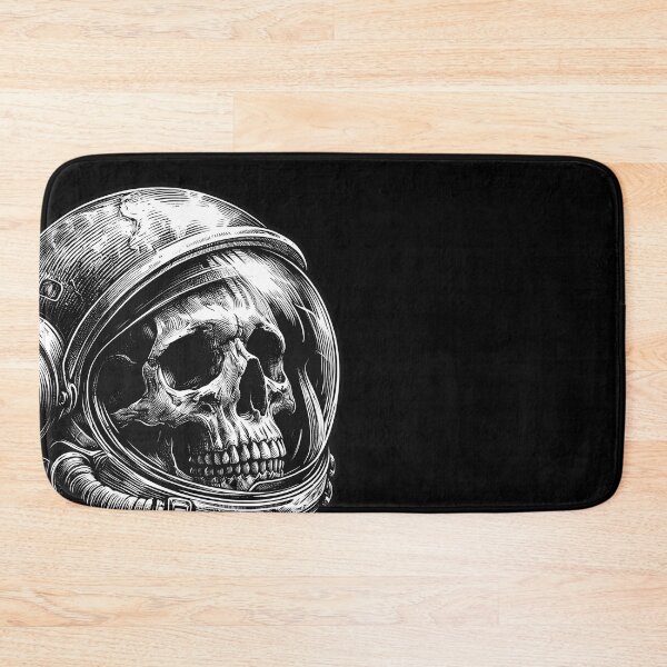 Item preview, Sketched skull in an astronaut helmet. designed and sold by Darkifun.