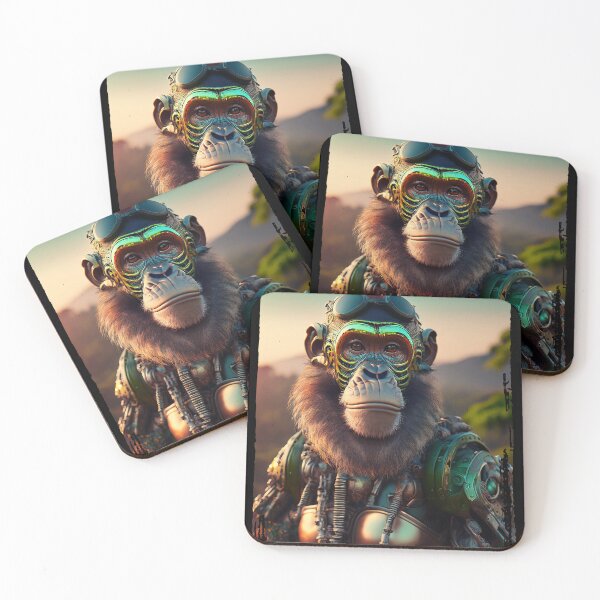 Item preview, Green Chroma | Metal Ape | Cyberpunk Monkey Collection designed and sold by monkeybusiness.pt.