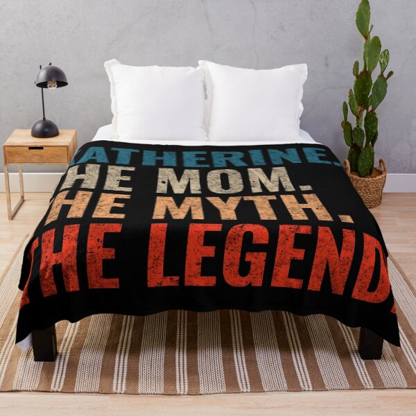 Item preview, Katherine The Mom The Myth The Legend Katherine Name Retro 70s distress designed and sold by Teelogic.