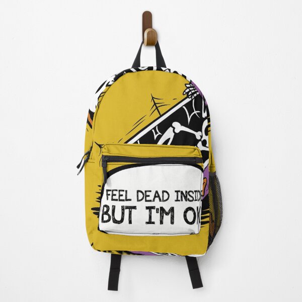 Item preview, Dead Inside But Okay Skull Coffin - Funny Skeleton designed and sold by Belhbib Art ⭐⭐⭐⭐⭐.