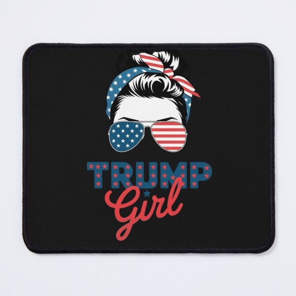 Item preview, Trump Girl Messy Bun Trump 2024 Election American Flag designed and sold by SztylishDesigns.
