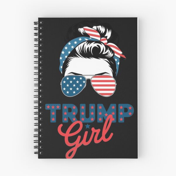 Item preview, Trump Girl Messy Bun Trump 2024 Election American Flag designed and sold by SztylishDesigns.