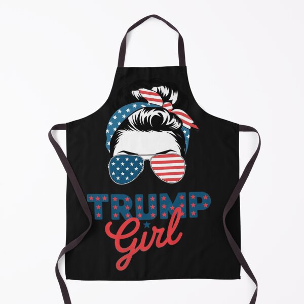 Item preview, Trump Girl Messy Bun Trump 2024 Election American Flag designed and sold by SztylishDesigns.