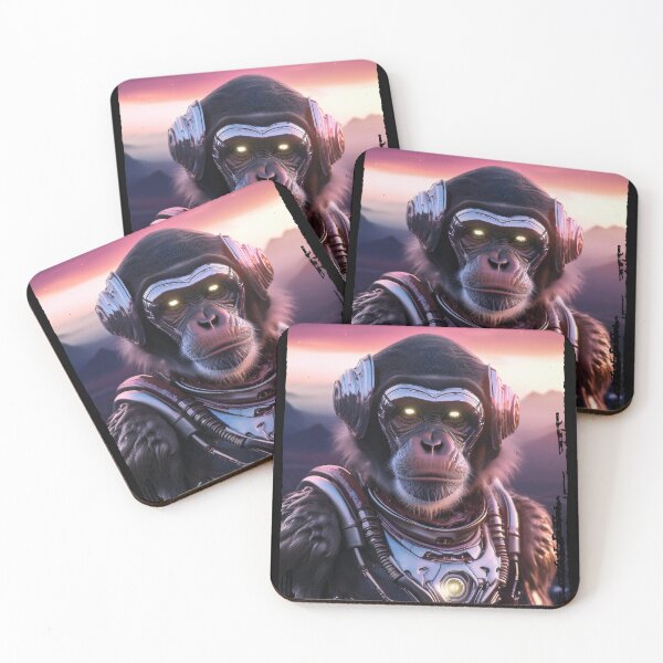 Item preview, Night People | Glowing Eyes Ape | Cyberpunk Monkey Collection designed and sold by monkeybusiness.pt.