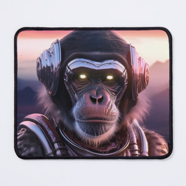 Item preview, Night People | Glowing Eyes Ape | Cyberpunk Monkey Collection designed and sold by monkeybusiness.pt.