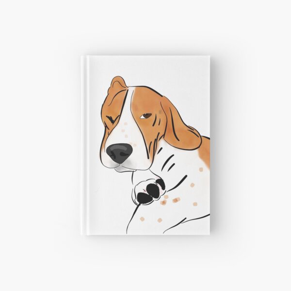 Sleepy Beagle Hardcover Journal