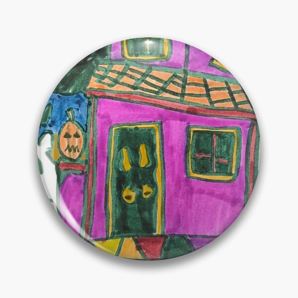 Item preview, Haunted House Halloween - Spooky Kids Art by Vanessa (8 Years Old) designed and sold by OlenaShynkarenk.