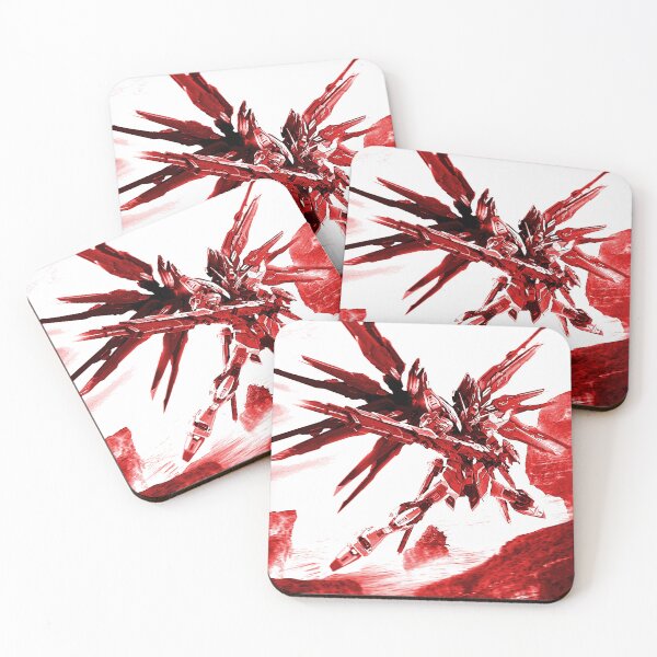Item preview, strike freedom gundam digital art red designed and sold by sabartgunpla.