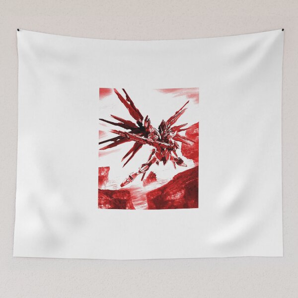 Item preview, strike freedom gundam digital art red designed and sold by sabartgunpla.