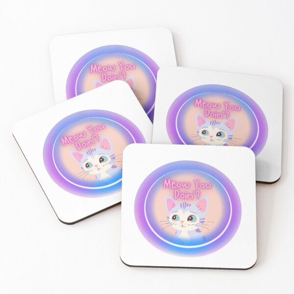Item preview, “Meow You Doin” Cat Design - cute and frisky designed and sold by SAMJA-Art.
