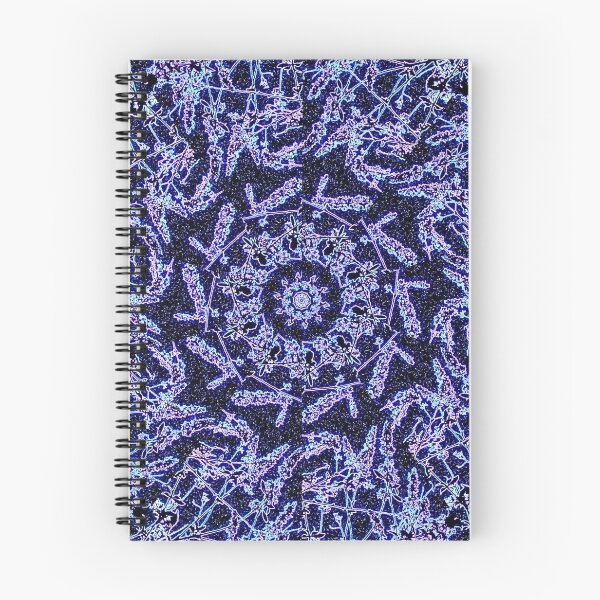 Item preview, Buddleja with winter seedheads, neon kaleidoscope 2 vertical designed and sold by paulboizot.