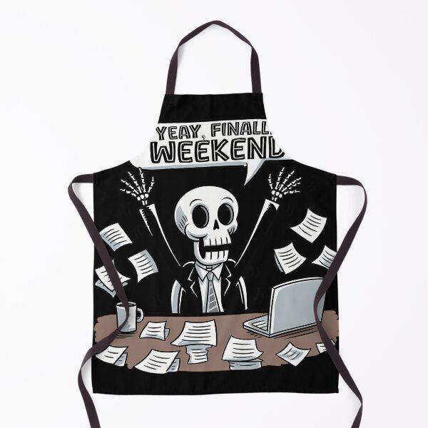 Item preview, Weekend Celebration - Finally  Skeleton Desk  designed and sold by Belhbib Art ⭐⭐⭐⭐⭐.