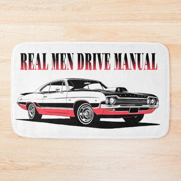 Item preview, "Real Men Drive Manual" – Classic Muscle Car designed and sold by MystiqSlav.