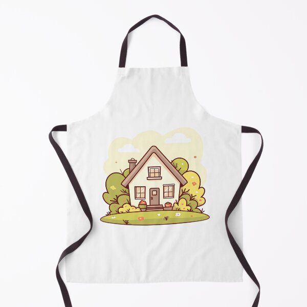 Item preview, Charming Minimalist Cottage on Grass Illustration designed and sold by Windy-market.