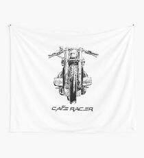 Cafe Racer Motorcycle Wall Tapestry