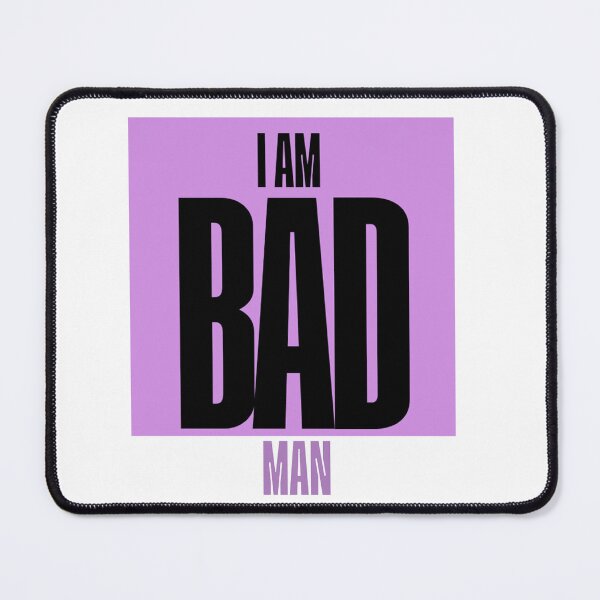 Item preview, I AM BAD MAN Typography Tee designed and sold by CYouClothings.