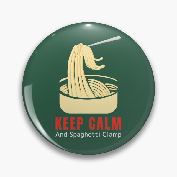 Item preview, Keep Calm And Spaghetti Clamp Funny Quote designed and sold by Verycutethings.
