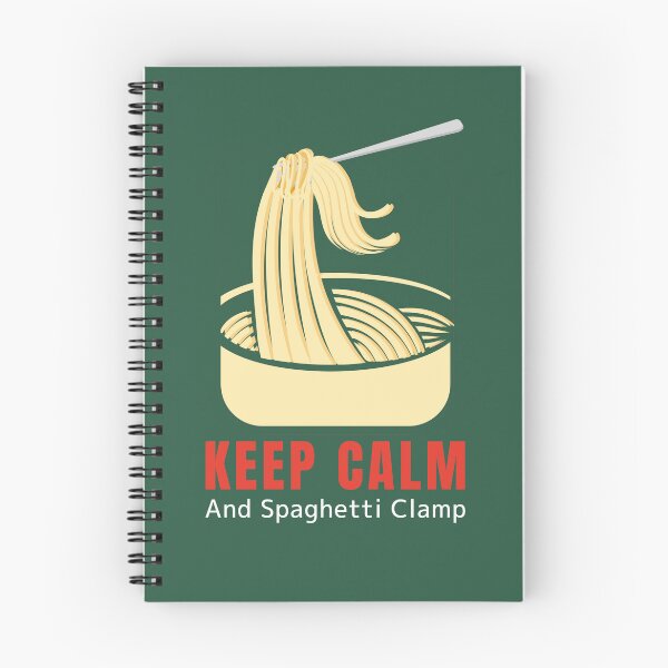 Item preview, Keep Calm And Spaghetti Clamp Funny Quote designed and sold by Verycutethings.