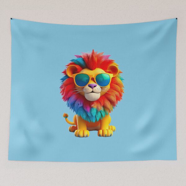 Item preview, Rainbow Lion designed and sold by AleTot.