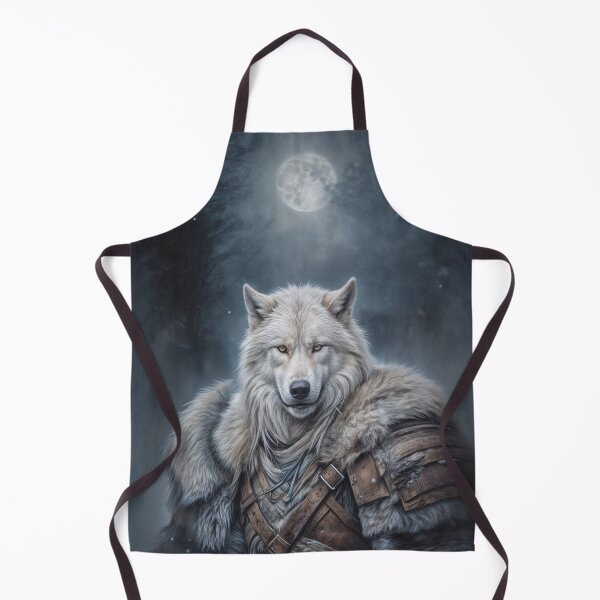 Item preview, Furry Anthro Wolf Barbarian Warrior in Leather Armor. Winter Scene. designed and sold by twisted-dot.