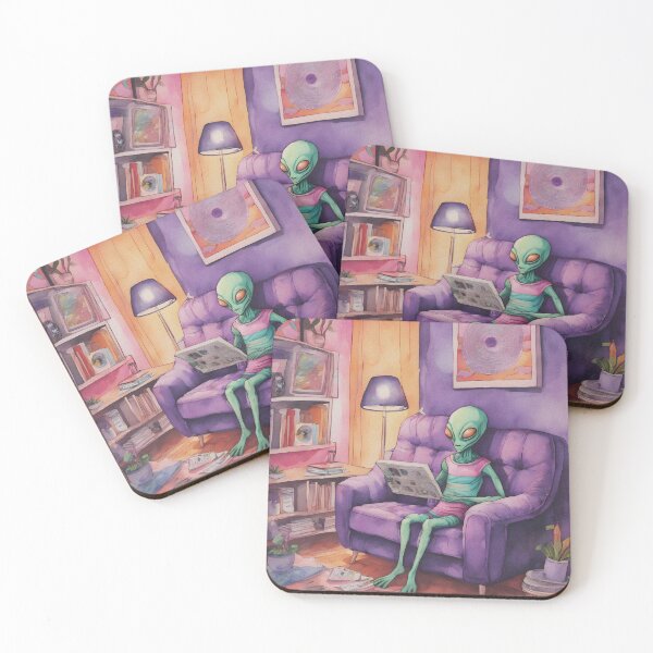Item preview, Alien Couch Surfer designed and sold by Shopatmarlow.