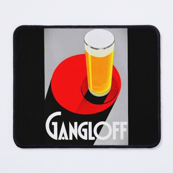 Item preview, Vintage Red Gangloff Beer Big Glass Light Ale Lager Pilsen Advertising Poster designed and sold by Jéanpaul  Ferro.