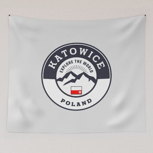 Item preview, Katowice Poland Black and White Crest designed and sold by World Designs.