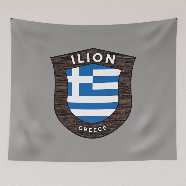 Item preview, Ilion Greece Emblem Flag designed and sold by World Designs.