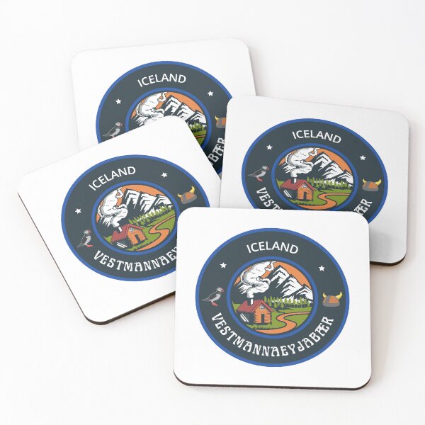 Item preview, Vestmannaeyjabær Iceland Blue Emblem designed and sold by World Designs.