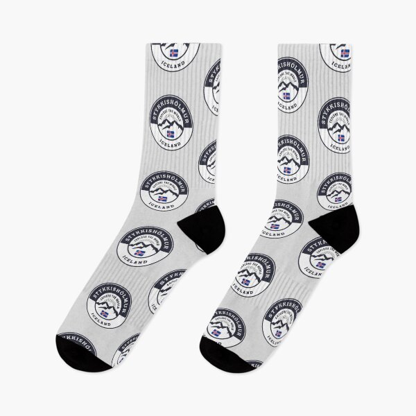Item preview, Stykkishólmur Iceland Black and White Crest designed and sold by World Designs.