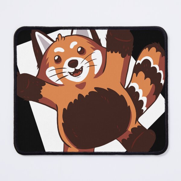 Item preview, Red Panda with Arms Up | Adorable Cartoon Pose designed and sold by TurtleDojo.
