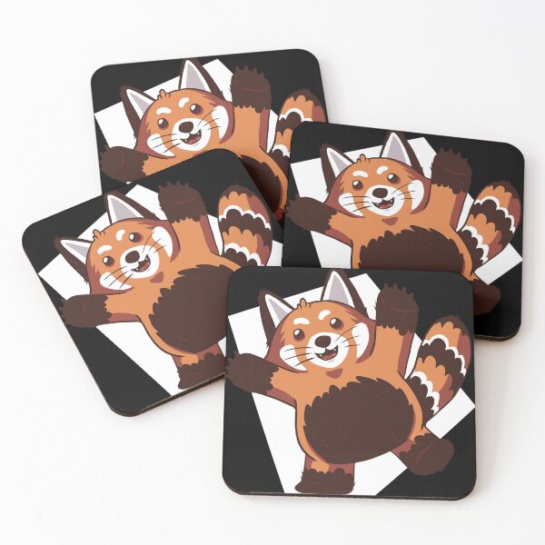 Item preview, Red Panda with Arms Up | Adorable Cartoon Pose designed and sold by TurtleDojo.