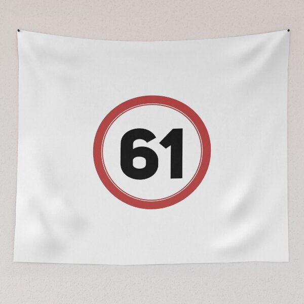 Item preview, Speed limit 61, happy 61st birthday designed and sold by Wolagno.