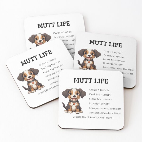 Item preview, Mutt Life Certificate designed and sold by Kindred & Thistle.