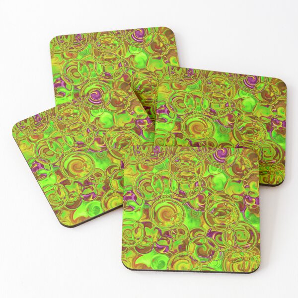 Item preview, Green & Purple Hydrangea Fractal Circles designed and sold by SXW Designs.