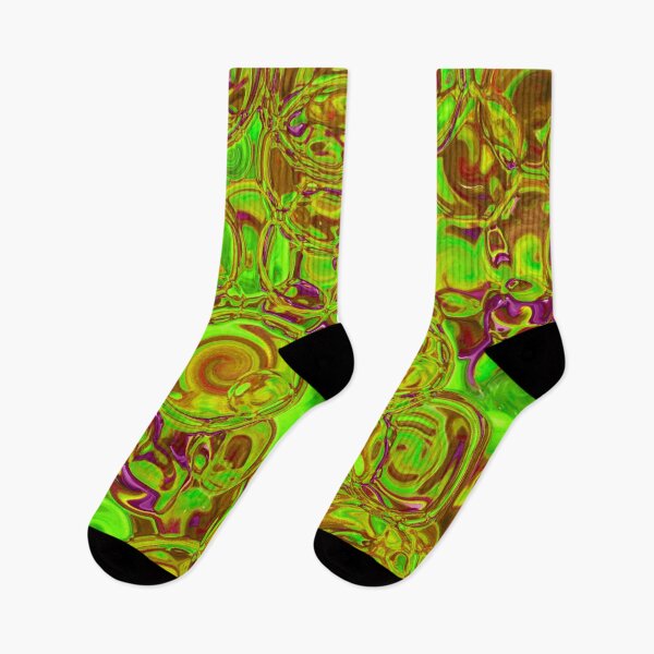 Item preview, Green & Purple Hydrangea Fractal Circles designed and sold by SXW Designs.