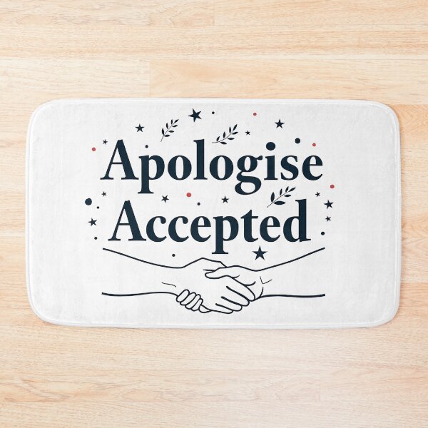 Item preview, Apologise Accepted - Bold Typography T-Shirt, Forgiveness Quote Shirt designed and sold by CYouClothings.