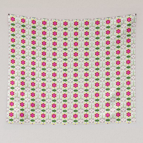 Item preview, seamless Christmas-inspired pattern with festive elements on a dark background.  designed and sold by ANGOON7455.