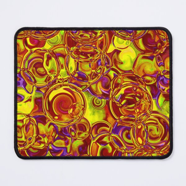 Item preview, Rust & Yellow Hydrangea Fractal Circles designed and sold by SXW Designs.