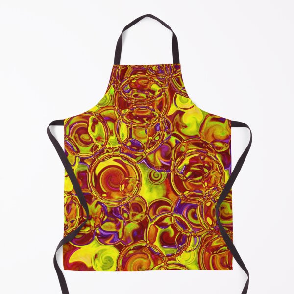Item preview, Rust & Yellow Hydrangea Fractal Circles designed and sold by SXW Designs.