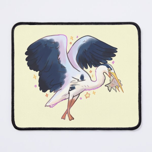 Item preview, Blue heron with fish designed and sold by Mayarartsy.