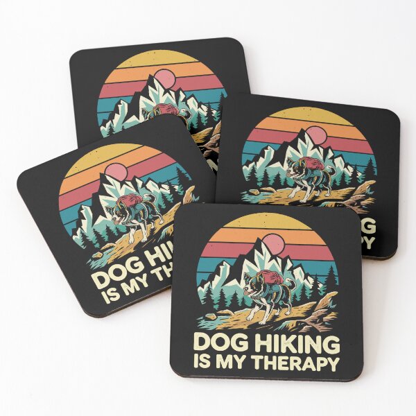Item preview, Funny Saying Dog Hiking Is My Therapy For Dog Lover Cute designed and sold by Faissal Thomass.