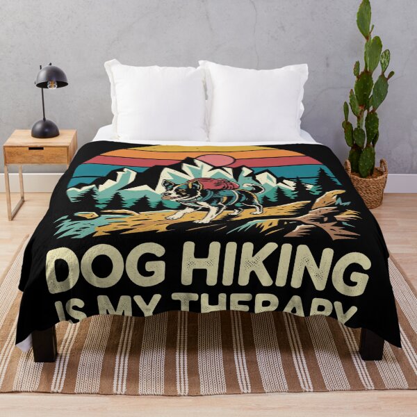 Item preview, Funny Saying Dog Hiking Is My Therapy For Dog Lover Cute designed and sold by Faissal Thomass.