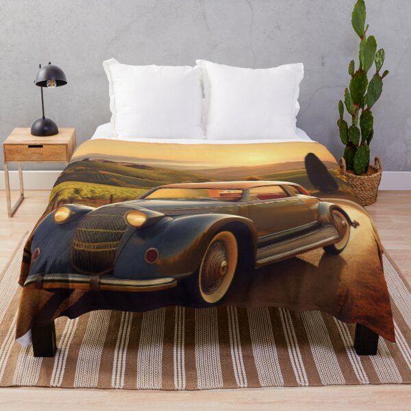 Item preview,  Vintage Car in Scenic Countryside Sunset designed and sold by RaiyaTees.