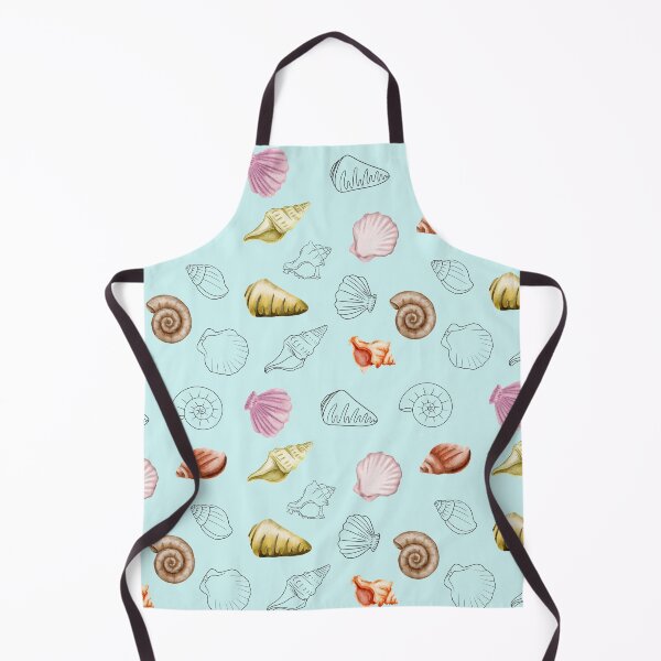 Item preview, marine, sea, coast, pattern, shells, scallop, ocean, underwater, nature, watercolor designed and sold by Tetiana Pohurska.