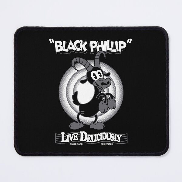Item preview, Black Phillip - Vintage Cartoon - Witch - Goth Occult - Live Deliciously designed and sold by Nemons.